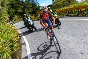 Vincenzo Nibali na szczycie w Tajwanie
