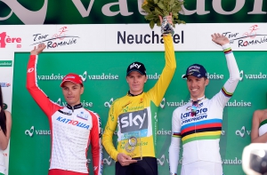 Mistrz świata pokonał ból, by stanąć w Romandii na podium